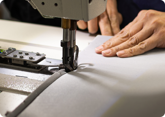 自動車シートカバー縫製事業